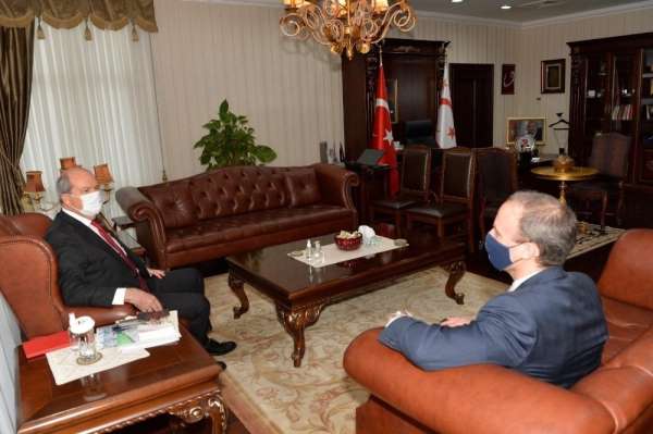 KKTC Cumhurbaşkanı Tatar, İngiltere Dışişleri Bakanı Raab ile görüştü 