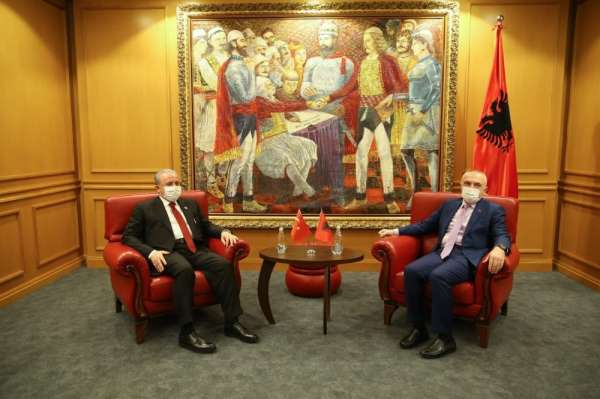 TBMM Başkanı Şentop, Arnavutluk Cumhurbaşkanı Meta ile görüştü 