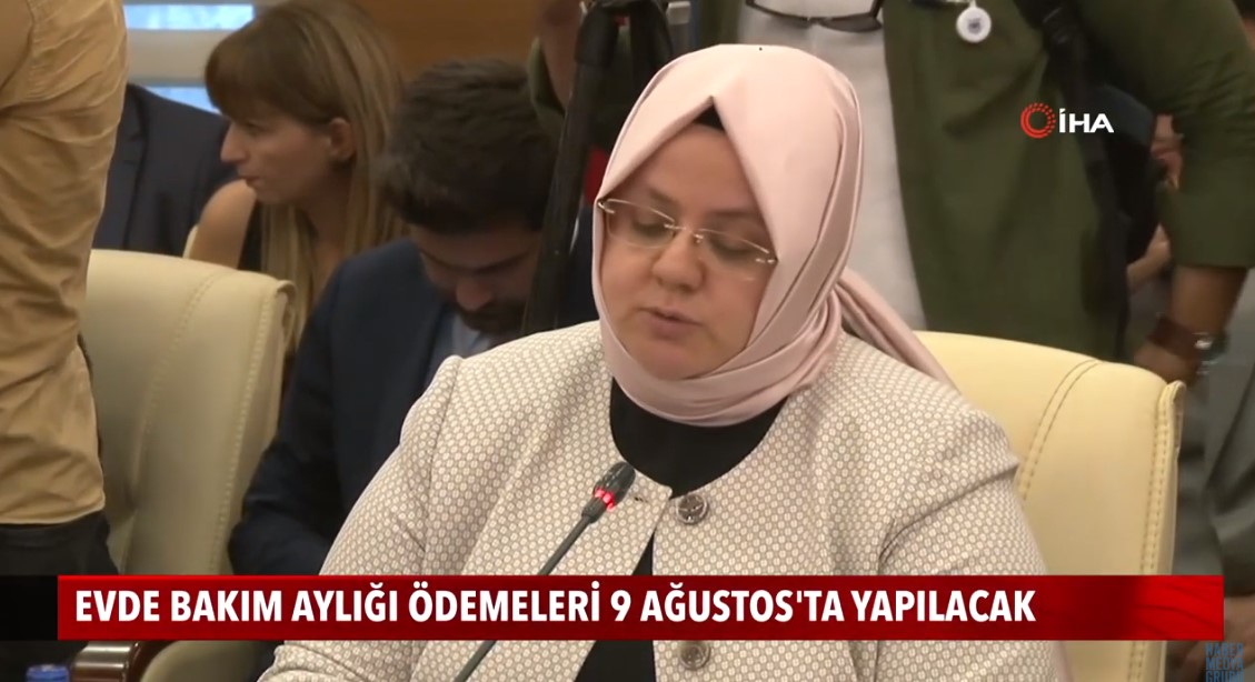 Evde bakım aylığı ödemeleri 9 Ağustos�ta yapılacak