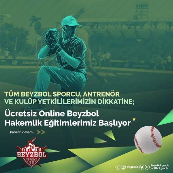 Ücretsiz Softbol-Beyzbol hakem eğitimleri devam ediyor 