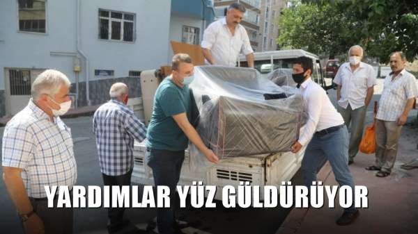 Yardımlar yüz güldürüyor 