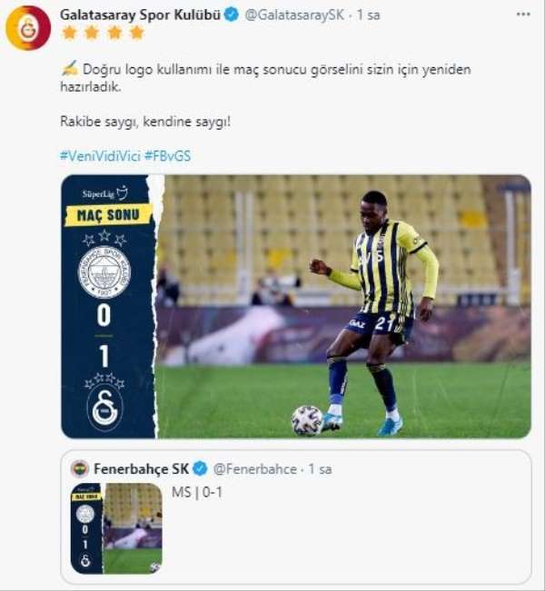 Galatasaray'dan Fenerbahçe'ye cevap 