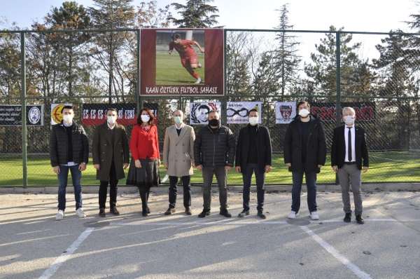 Kaan Öztürk Sahası'na Eskişehirspor yönetiminden ziyaret 