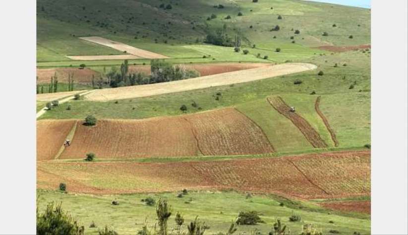 Çamoluk ilçesinde atıl araziler tarıma kazandırılıyor