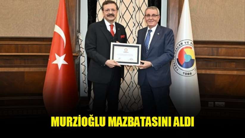 Murzioğlu mazbatasını aldı