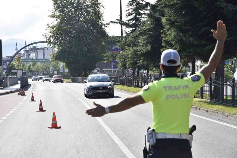 Ordu'da bir haftada yaklaşık 10 bin araç denetlendi