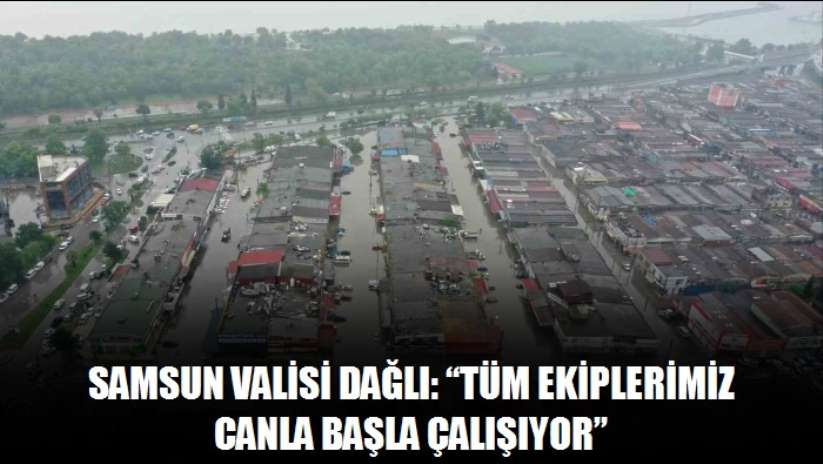 Samsun Valisi Dağlı: "Tüm ekiplerimiz canla başla çalışıyor"