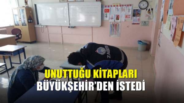 Unuttuğu kitapları Büyükşehir'den istedi 
