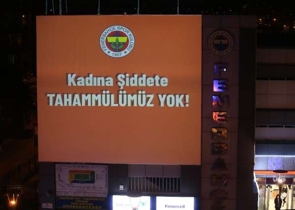 Fenerbahçe'den kadına şiddetle mücadele mesajı 