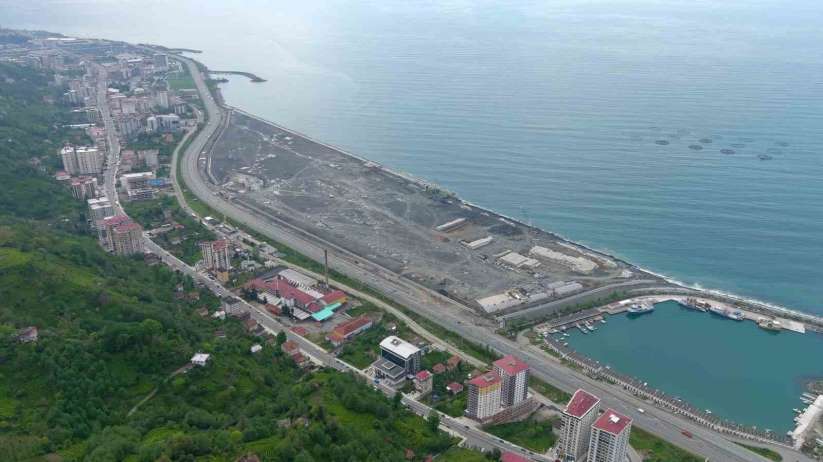 Rize Şehir Hastanesi'nin dolgu çalışmaları bitti, sıra üst yapı çalışmalarında