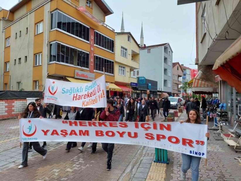 Türkeli'de "Sağlık İçin Hareket Et" yürüyüşü