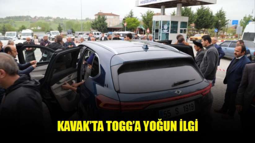Kavak'ta Togg'a yoğun ilgi