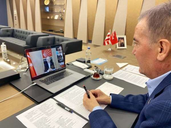 Başkan Böcek Kılıçdaroğlu başkanlığındaki çevrim içi toplantıya katıldı 