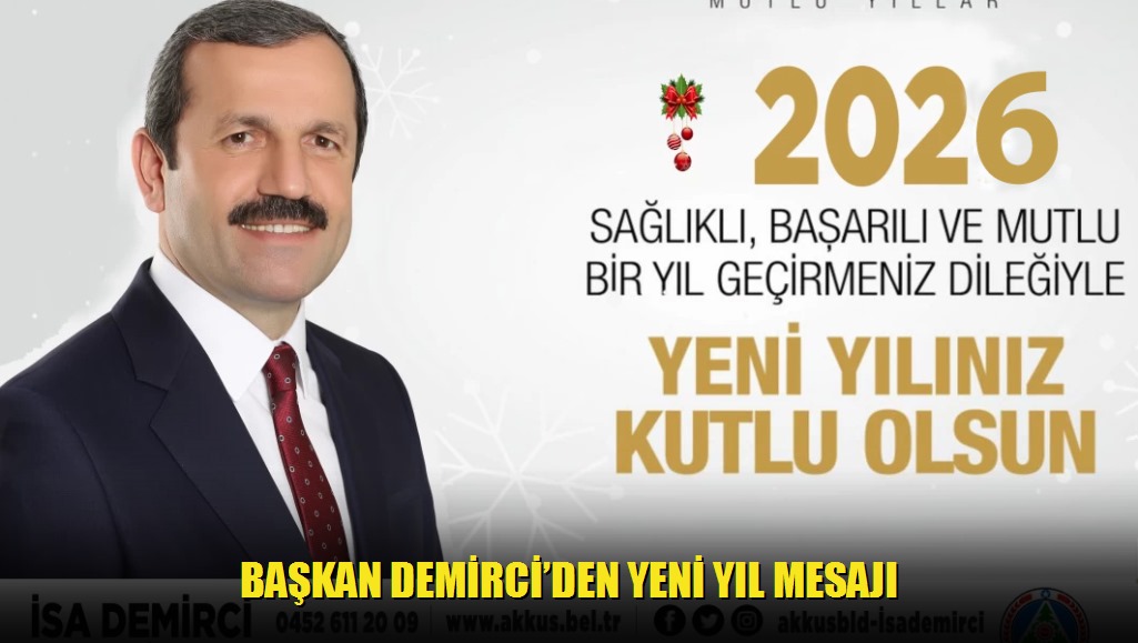 Başkan Demirciden Yeni Yıl Mesajı