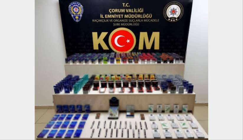 Çorum'da kaçak sigara operasyonu