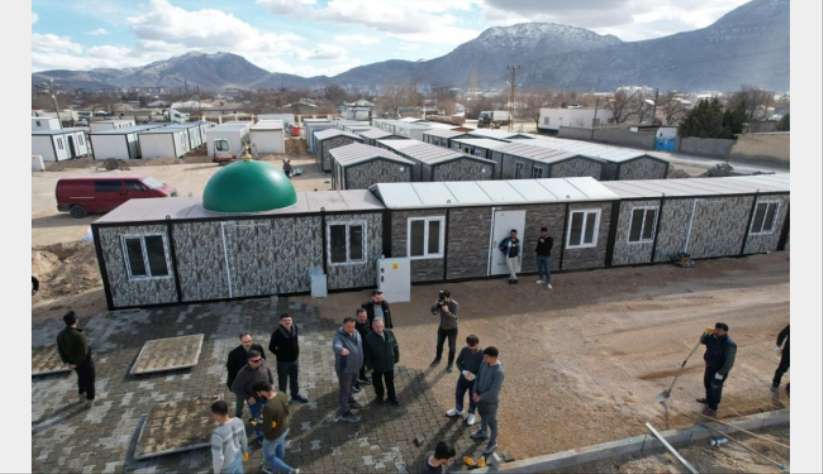 Düzce'de üretilip gönderilen konteynerler mahalle oldu