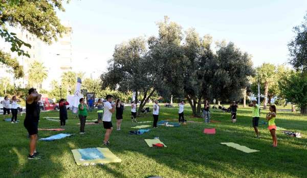 Muratpaşa'da gün batımında spor - Antalya haber