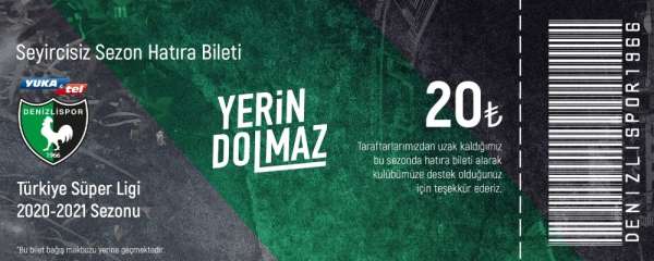 Denizlispor 'Sezonluk Hatıra Bilet' satışına başladı