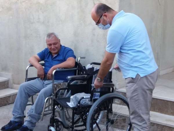 Belediyeden tekerlekli sandalye dağıtımı - Adıyaman haber