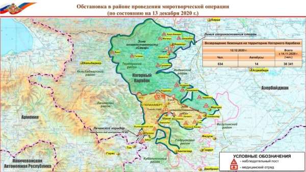 Rusya'dan skandal Dağlık Karabağ haritası 