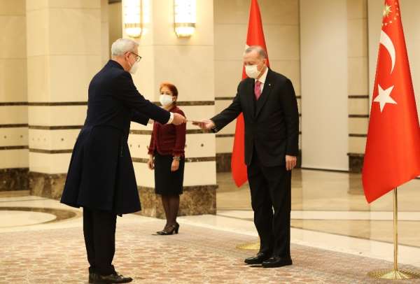 Cumhurbaşkanı Erdoğan, Letonya Büyükelçisini kabul etti 