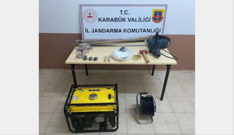 Kaçak kazı hazırlığı yapan 5 şüpheli yakalandı