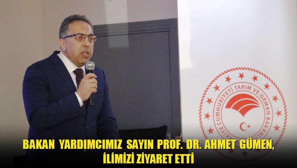 Bakan Yardımcımız Sayın Prof Dr Ahmet GÜMEN, İlimizi Ziyaret Etti