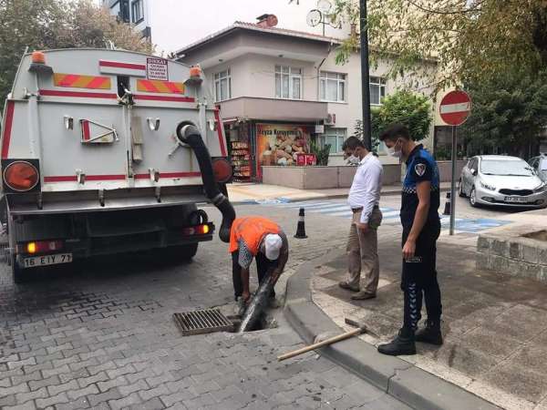 Çan Belediyesi rögar ve kanalizasyon hatlarını temizliyor 