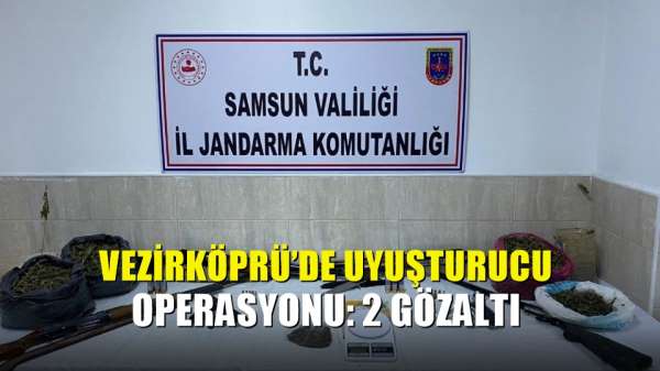 Vezirköprü'de uyuşturucu operasyonu: 2 gözaltı 