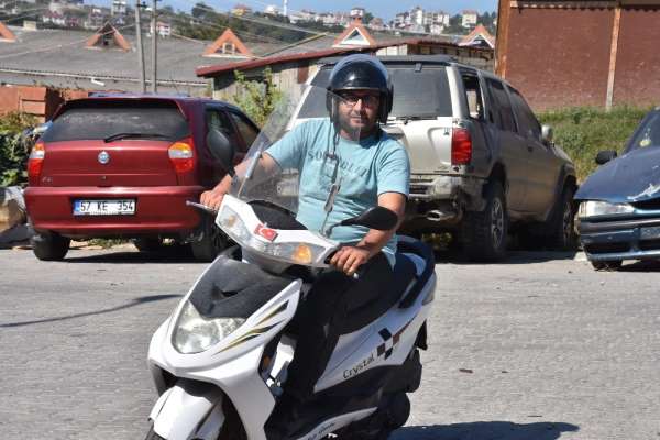 Sinop'ta görünmez kaza kamerada 