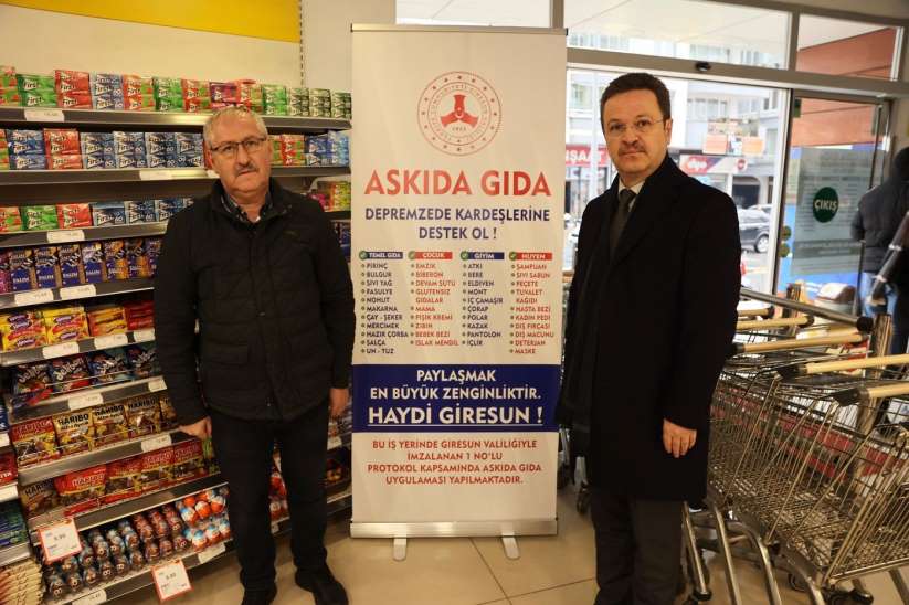 Giresun'da "Askıda Gıda" kampanyasında 217 bin lira toplandı