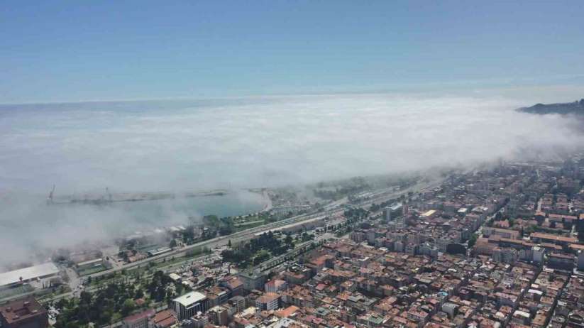 Samsun'da sis denizi
