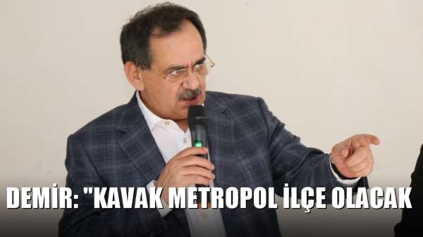 Demir: 'Kavak metropol ilçe olacak' 