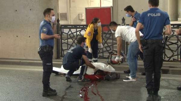 Taksim'de motosiklet kazasında 1 kişi hayatını kaybetti 