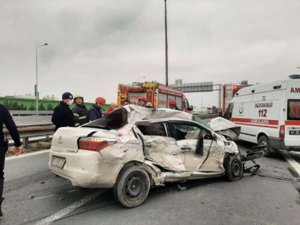 Kocaeli'de zincirleme trafik kazası: 1 ağır yaralı 
