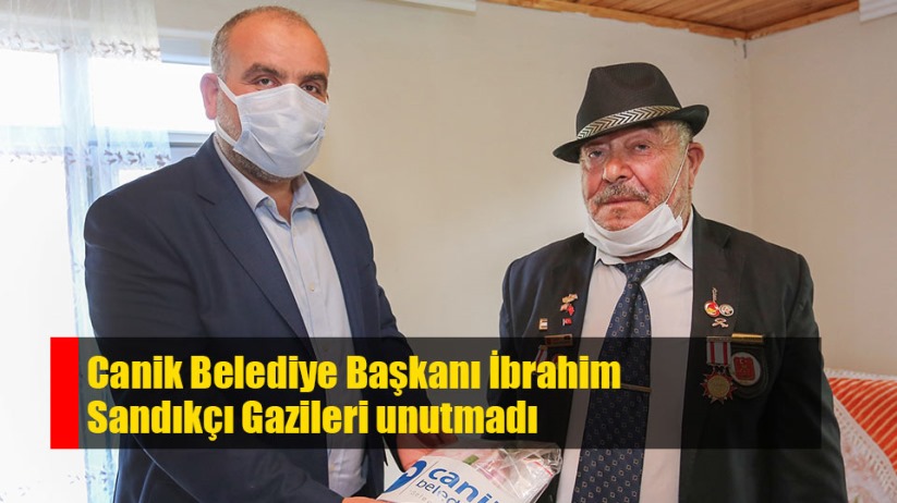 Canik Belediye Başkanı İbrahim Sandıkçı gazileri unutmadı