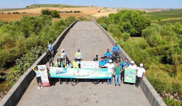 Diyarbakır'da pedallar hareketli yaşam için çevrildi 