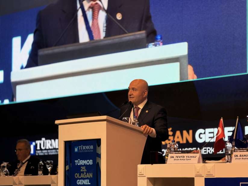 Dr. Erhan Usta, TÜRMOB 25. Olağan Genel Kurulu’na Katıldı