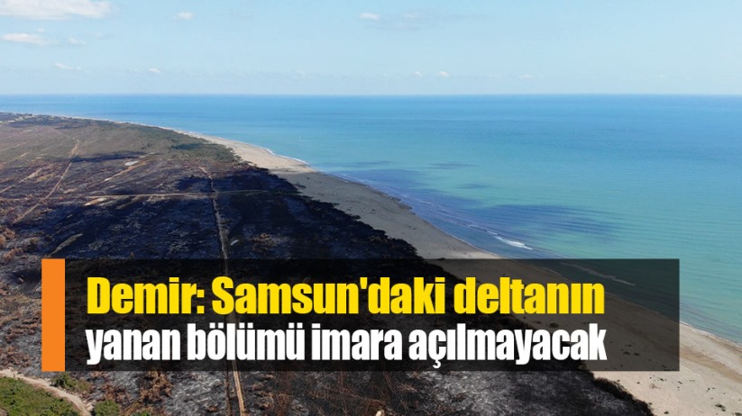 Demir: Samsun'daki deltanın yanan bölümü imara açılmayacak