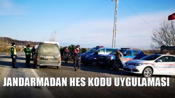Jandarmadan HES kodu uygulaması