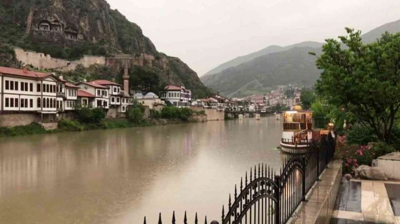 Amasya'da oluşan hortumun yeni görüntüleri ortaya çıktı