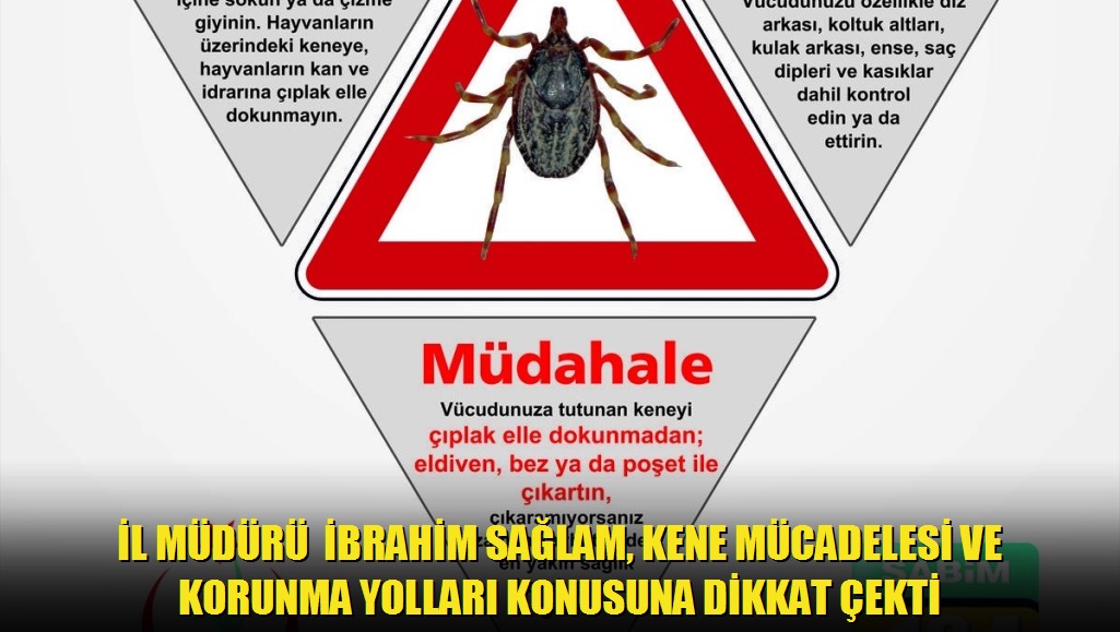 İl Müdürü İbrahim Sağlam, Kene Mücadelesi ve Korunma Yolları Konusuna Dikkat Çekti