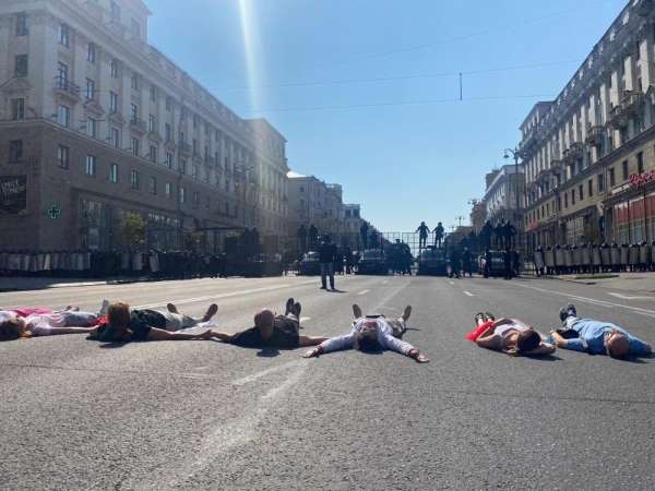 Belarus'ta muhalefetin mitinginde yine olaylar çıktı