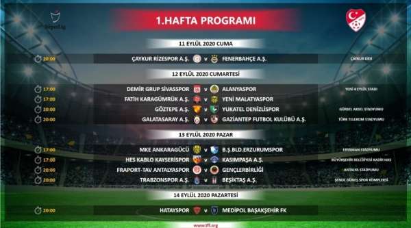 Süper Lig'de ilk 4 haftanın programı açıklandı 