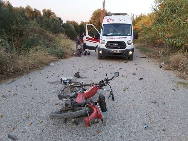 Motosiklet sürücüsü, kazada hayatını kaybetti