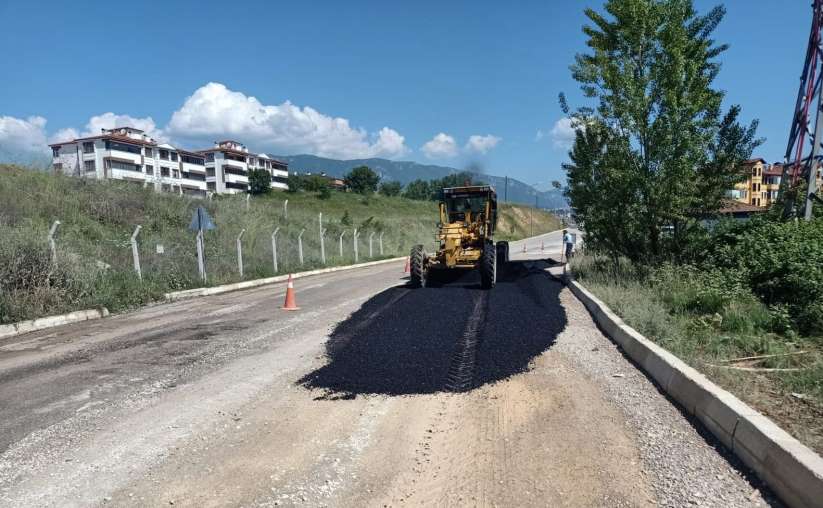 Safranbolu'da asfalt çalışması başlatıldı